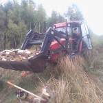 Tractor firewood